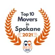 Top 10 ranked movers in Spokane, 2021